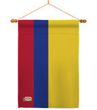 Colombia - Nationality Flags of the World Vertical Impressions Decorative Flags HG140055 Made In USA