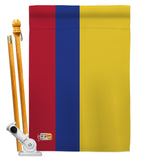 Colombia - Nationality Flags of the World Vertical Impressions Decorative Flags HG140055 Made In USA