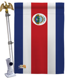 Costa Rica - Nationality Flags of the World Vertical Impressions Decorative Flags HG140060 Made In USA