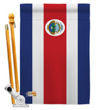 Costa Rica - Nationality Flags of the World Vertical Impressions Decorative Flags HG140060 Made In USA