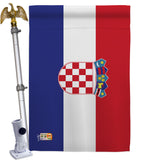 Croatia - Nationality Flags of the World Vertical Impressions Decorative Flags HG140061 Made In USA