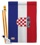 Croatia - Nationality Flags of the World Vertical Impressions Decorative Flags HG140061 Made In USA