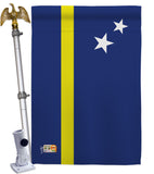 Curacao - Nationality Flags of the World Vertical Impressions Decorative Flags HG140063 Made In USA