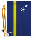 Curacao - Nationality Flags of the World Vertical Impressions Decorative Flags HG140063 Made In USA