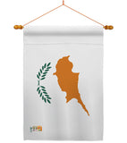 Cyprus - Nationality Flags of the World Vertical Impressions Decorative Flags HG140064 Made In USA