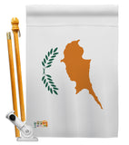 Cyprus - Nationality Flags of the World Vertical Impressions Decorative Flags HG140064 Made In USA