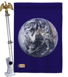 Earth - Nationality Flags of the World Vertical Impressions Decorative Flags HG140071 Made In USA