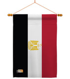 Egypt - Nationality Flags of the World Vertical Impressions Decorative Flags HG140074 Made In USA