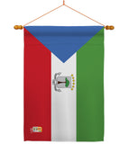 Equatorial Guinea - Nationality Flags of the World Vertical Impressions Decorative Flags HG140077 Made In USA