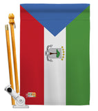 Equatorial Guinea - Nationality Flags of the World Vertical Impressions Decorative Flags HG140077 Made In USA