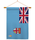 FIJI - Nationality Flags of the World Vertical Impressions Decorative Flags HG140084 Made In USA