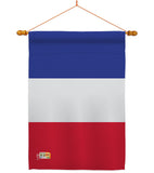 France - Nationality Flags of the World Vertical Impressions Decorative Flags HG140086 Made In USA