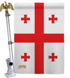 Georgia Republic - Nationality Flags of the World Vertical Impressions Decorative Flags HG140089 Made In USA