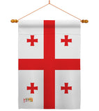 Georgia Republic - Nationality Flags of the World Vertical Impressions Decorative Flags HG140089 Made In USA