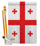 Georgia Republic - Nationality Flags of the World Vertical Impressions Decorative Flags HG140089 Made In USA