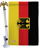 Germany w/Eagle - Nationality Flags of the World Vertical Impressions Decorative Flags HG140090 Made In USA