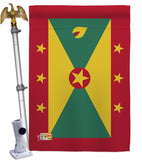 Grenada - Nationality Flags of the World Vertical Impressions Decorative Flags HG140096 Made In USA