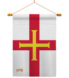 Guernsey - Nationality Flags of the World Vertical Impressions Decorative Flags HG140099 Made In USA