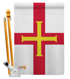 Guernsey - Nationality Flags of the World Vertical Impressions Decorative Flags HG140099 Made In USA