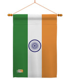 India - Nationality Flags of the World Vertical Impressions Decorative Flags HG140108 Made In USA