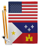 Acadiana US - Nationality Flags of the World Vertical Impressions Decorative Flags HG140273 Made In USA