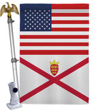 Jersey US Friendship - Nationality Flags of the World Vertical Impressions Decorative Flags HG140419 Made In USA