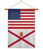 Jersey US Friendship - Nationality Flags of the World Vertical Impressions Decorative Flags HG140419 Made In USA