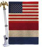 Netherlands US Friendship - Nationality Flags of the World Vertical Impressions Decorative Flags HG140463 Made In USA