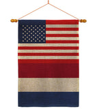 Netherlands US Friendship - Nationality Flags of the World Vertical Impressions Decorative Flags HG140463 Made In USA