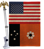 Northern Territories US Friendship - Nationality Flags of the World Vertical Impressions Decorative Flags HG140473 Made In USA