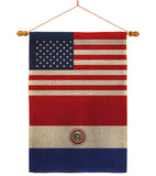 Paraguay US Friendship - Nationality Flags of the World Vertical Impressions Decorative Flags HG140482 Made In USA