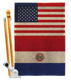 Paraguay US Friendship - Nationality Flags of the World Vertical Impressions Decorative Flags HG140482 Made In USA