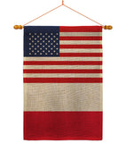 Poland US Friendship - Nationality Flags of the World Vertical Impressions Decorative Flags HG140486 Made In USA