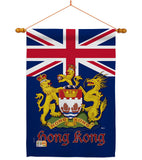 British Hong Kong - Nationality Flags of the World Vertical Impressions Decorative Flags HG140601 Made In USA