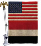 Yemen US Friendship - Nationality Flags of the World Vertical Impressions Decorative Flags HG140692 Made In USA