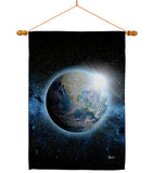 Earth - Nationality Flags of the World Vertical Impressions Decorative Flags HG140885 Made In USA