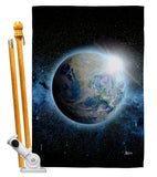 Earth - Nationality Flags of the World Vertical Impressions Decorative Flags HG140885 Made In USA