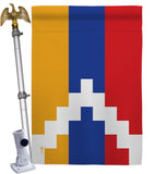 Republic of Artsakh - Nationality Flags of the World Vertical Impressions Decorative Flags HG140902 Made In USA