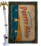 Puerto Rico - Nationality Flags of the World Vertical Impressions Decorative Flags HG140953 Made In USA