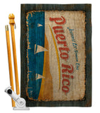 Puerto Rico - Nationality Flags of the World Vertical Impressions Decorative Flags HG140953 Made In USA