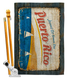 Puerto Rico - Nationality Flags of the World Vertical Impressions Decorative Flags HG140953 Made In USA