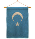 Uyghur - Nationality Flags of the World Vertical Impressions Decorative Flags HG170197 Made In USA