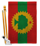 Oromo Liberation - Nationality Flags of the World Vertical Impressions Decorative Flags HG170211 Made In USA