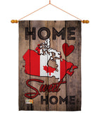 Country Canada Home Sweet Home - Nationality Flags of the World Vertical Impressions Decorative Flags HG191162 Made In USA