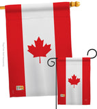 Canada - Nationality Flags of the World Vertical Impressions Decorative Flags HG108008 Made In USA