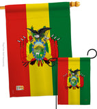 Bolivia - Nationality Flags of the World Vertical Impressions Decorative Flags HG108155 Made In USA