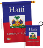 Haiti - Nationality Flags of the World Vertical Impressions Decorative Flags HG108167 Made In USA