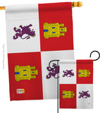 Castile and León - Nationality Flags of the World Vertical Impressions Decorative Flags HG108323 Made In USA