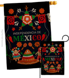 Independencia De Mexico - Nationality Flags of the World Vertical Impressions Decorative Flags HG108623 Made In USA