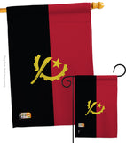 Angola - Nationality Flags of the World Vertical Impressions Decorative Flags HG140007 Made In USA